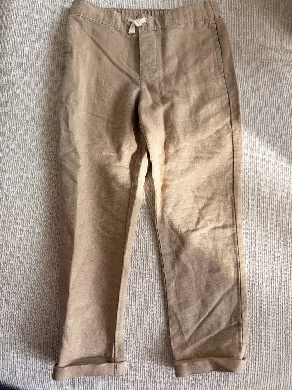 Janie and Jack khaki linen Drawstring Jogger Pants 5T NWT
